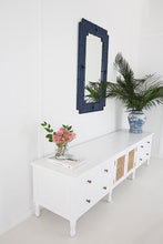 Load image into Gallery viewer, Hamilton Cane Entertainment Unit - White - Modern Boho Interiors