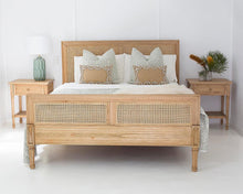 Load image into Gallery viewer, Hamilton Cane King Bed - Weathered Oak - Modern Boho Interiors
