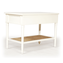 Load image into Gallery viewer, Hamilton Cane Large Side Table - White - Modern Boho Interiors