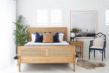 Load image into Gallery viewer, Hamilton Cane Super King Bed - Weathered Oak - Modern Boho Interiors