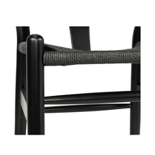 Load image into Gallery viewer, Hans Wegner Replica Wishbone Bar Stool - Black on Black - Modern Boho Interiors
