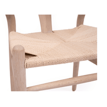 Load image into Gallery viewer, Hans Wegner Replica Wishbone Chair - White Coastal Oak - Modern Boho Interiors