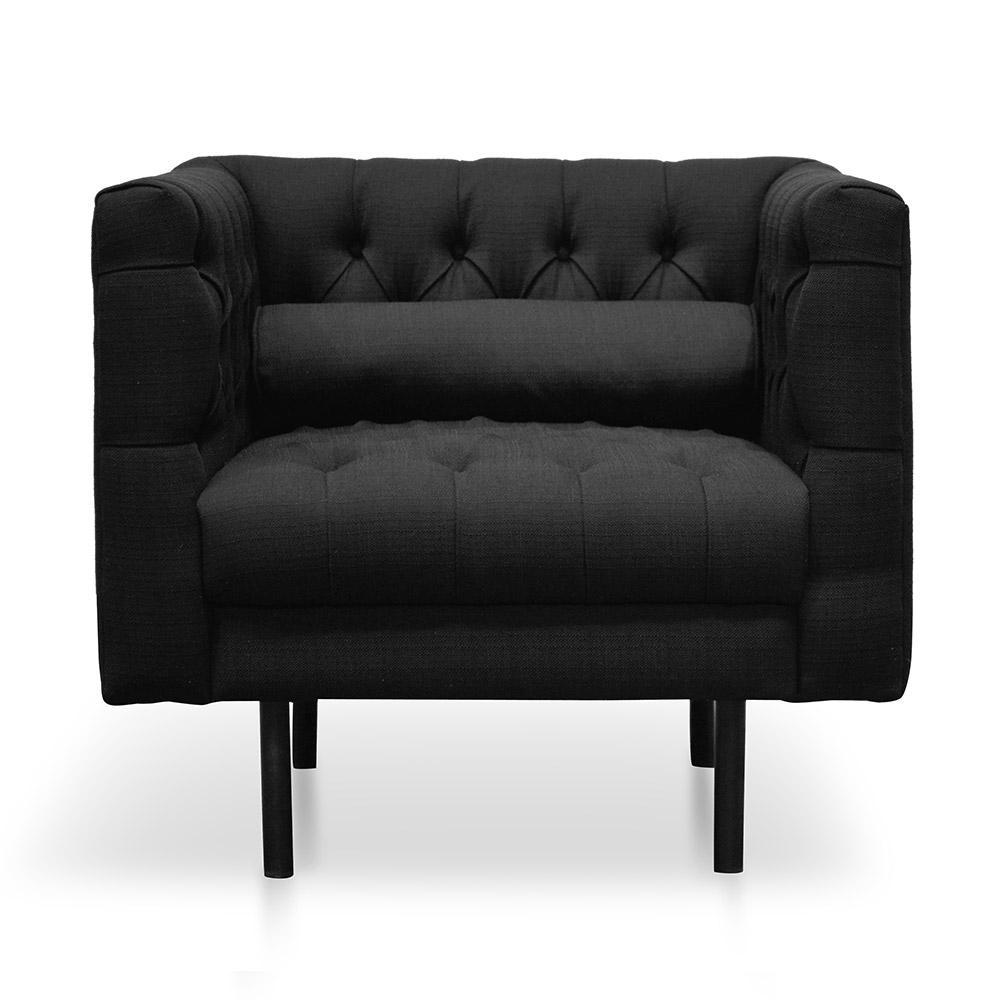 Harford Armchair - Black - Modern Boho Interiors