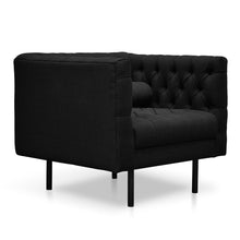 Load image into Gallery viewer, Harford Armchair - Black - Modern Boho Interiors
