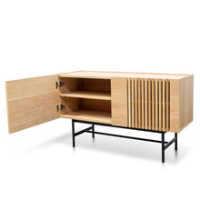 Load image into Gallery viewer, Harris Buffet Unit - Natural With Black Legs - Modern Boho Interiors