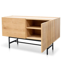Load image into Gallery viewer, Harris Buffet Unit - Natural With Black Legs - Modern Boho Interiors