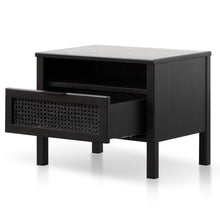 Load image into Gallery viewer, Hayman Bedside Table - Black - Modern Boho Interiors