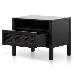 Hayman Bedside Table - Black - Modern Boho Interiors