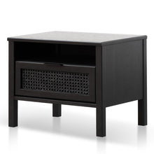Load image into Gallery viewer, Hayman Bedside Table - Black - Modern Boho Interiors