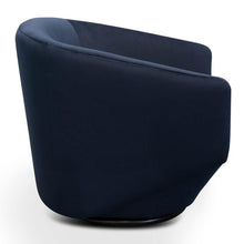 Load image into Gallery viewer, Hemy Lounge Chair - Navy - Modern Boho Interiors