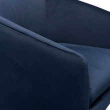 Load image into Gallery viewer, Hemy Lounge Chair - Navy - Modern Boho Interiors