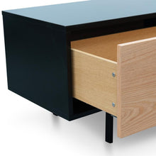 Load image into Gallery viewer, Hipster Entertainment Unit 2.3m - Black &amp; Timber - Modern Boho Interiors