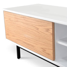 Load image into Gallery viewer, Hipster Entertainment Unit 2.3m - White &amp; Timber - Modern Boho Interiors