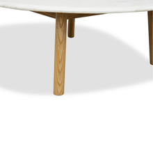 Load image into Gallery viewer, Hunter Marble Coffee Table 1m - Natural - Modern Boho Interiors