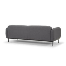 Load image into Gallery viewer, Jenna 3 Seater Sofa - Anthracite With Black Steel Legs - Modern Boho Interiors