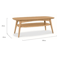 Load image into Gallery viewer, Johansen Coffee Table 109Cm - Natural - Modern Boho Interiors