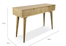 Load image into Gallery viewer, Johansen Console Table With Drawers - Natural - Modern Boho Interiors