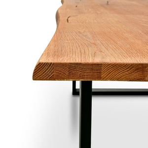 Kenny Dining Table 2.2m - Natural - Modern Boho Interiors