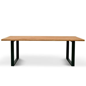 Kenny Dining Table 2.2m - Natural - Modern Boho Interiors