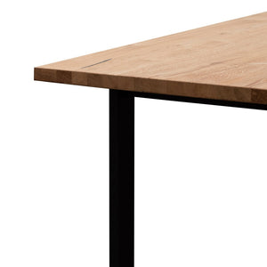 Kenny Dining Table 2.2m - Rustic Oak - Modern Boho Interiors