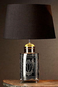 Kensington Table Lamp Base (Large) - Shiny Nickel - Modern Boho Interiors