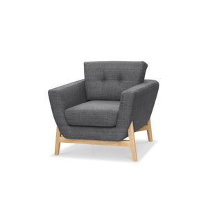 Kirra Armchair - Metal Grey - Modern Boho Interiors