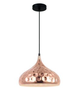 Kope Copper Plated Dome Pendant Light - Modern Boho Interiors