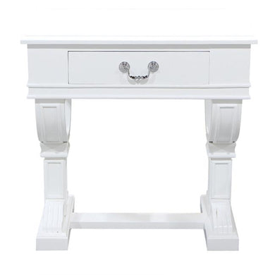 Kross Decorator Bedside Table - White - Modern Boho Interiors