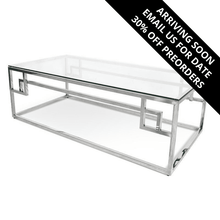Load image into Gallery viewer, Lagi Coffee Table 1.2m - Stainless Steel Base - Modern Boho Interiors