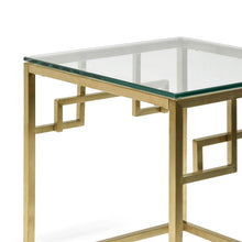 Load image into Gallery viewer, Lagi Side Table - Gold Base - Modern Boho Interiors