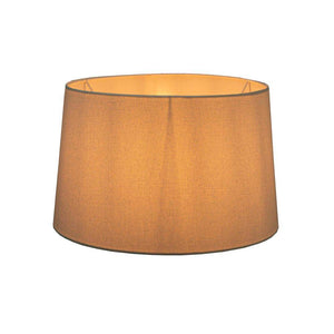 Lamp Shade (Medium Drum) 14" x 12" x 9.5" - Light Natural Linen - Modern Boho Interiors