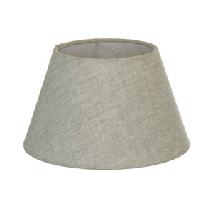 Lamp Shade (Medium Taper) 14" x 9" x 9.5" - Light Natural Linen - Modern Boho Interiors