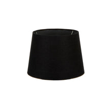 Load image into Gallery viewer, Lamp Shade (Small Drum) 12&quot; x 10.5&quot; x 8&quot; - Black with Silver Lining - Modern Boho Interiors