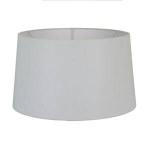 Lamp Shade (XL Drum) 18" x 16" x 10.5" - Textured Ivory - Modern Boho Interiors