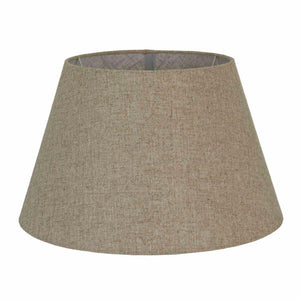 Lamp Shade (XL Taper) 18" x 13" x 10" - Dark Natural Linen - Modern Boho Interiors