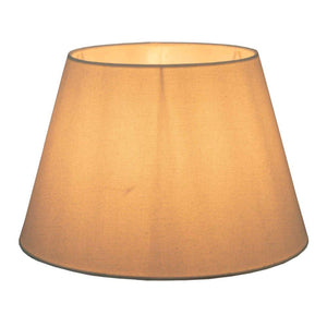 Lamp Shade (XL Taper) 18" x 13" x 10" - Textured Ivory - Modern Boho Interiors