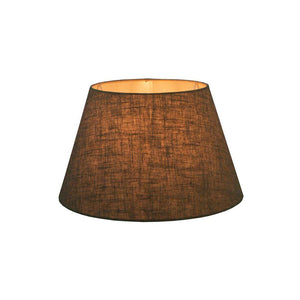 Lamp Shade (XS Taper) 10" x 6.5" x 7" - Dark Natural Linen - Modern Boho Interiors