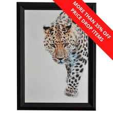 Load image into Gallery viewer, Leopard Walking Wall Art - Modern Boho Interiors