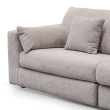 Load image into Gallery viewer, Loki 4 Seater Sofa With Ottoman - Oyster Beige - Modern Boho Interiors
