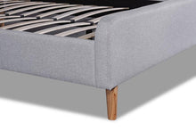 Load image into Gallery viewer, Louis Queen Bed Frame - Rhino Grey Fabric - Modern Boho Interiors