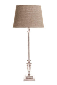 Lyon Table Lamp Base - Antique Silver - Modern Boho Interiors