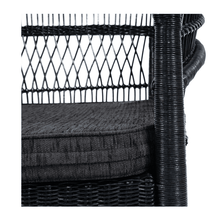 Load image into Gallery viewer, Malawi Armchair - Black - Modern Boho Interiors
