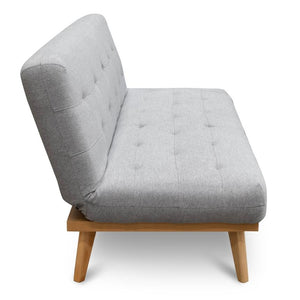 Malia 2 Seater Sofa Bed - Moonlight Grey - Modern Boho Interiors
