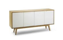 Load image into Gallery viewer, Marc Buffet Unit - White, Natural - Modern Boho Interiors