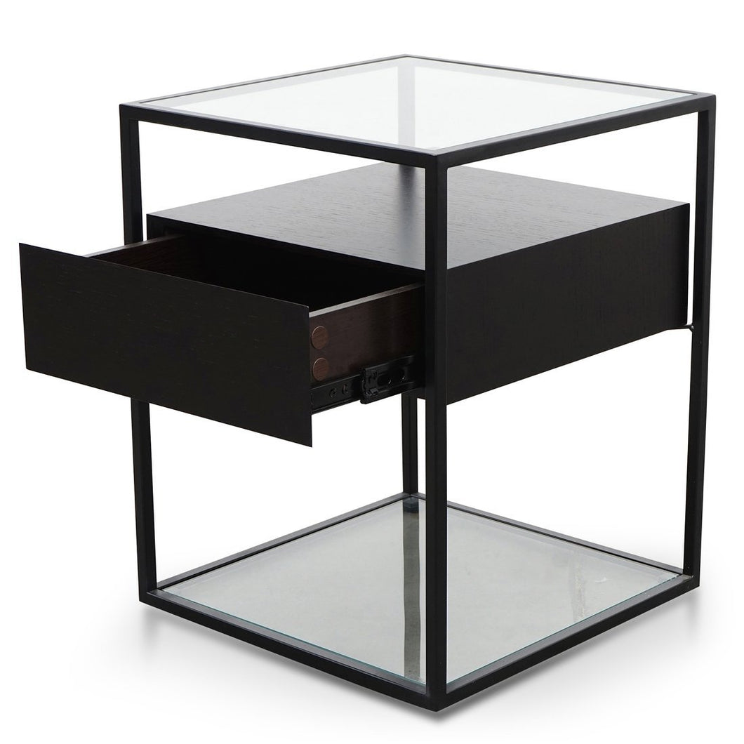 Marley Side Table - Full Black - Modern Boho Interiors