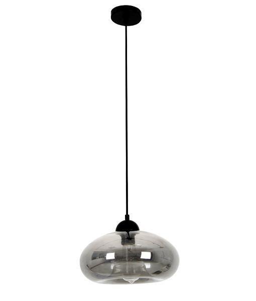 Masine Oval Pendant Light - Smoked Glass - Modern Boho Interiors