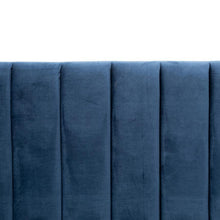 Load image into Gallery viewer, Maxwell King Bed Frame - Navy Velvet - Modern Boho Interiors