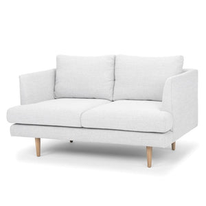 Mila 2 Seater Sofa - Light Texture Grey - Modern Boho Interiors