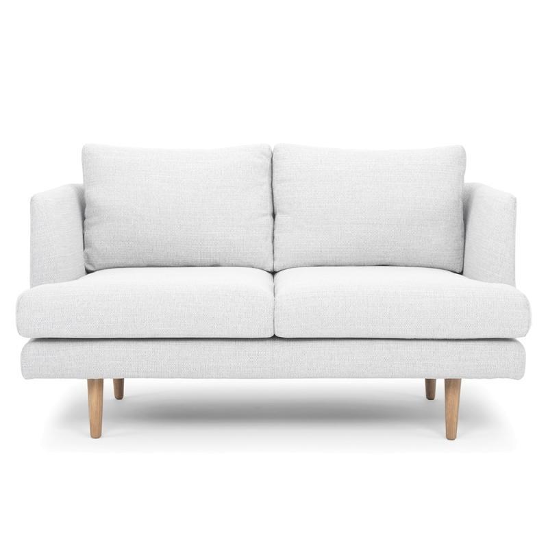 Mila 2 Seater Sofa - Light Texture Grey - Modern Boho Interiors