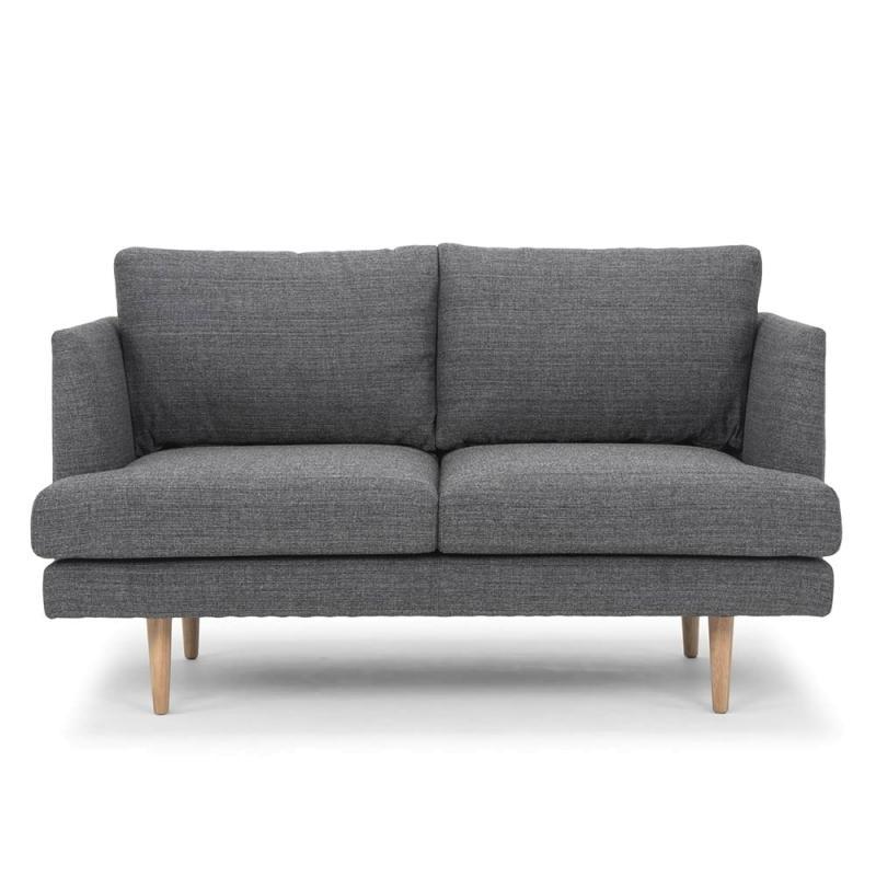 Mila 2 Seater Sofa - Metal Grey - Modern Boho Interiors